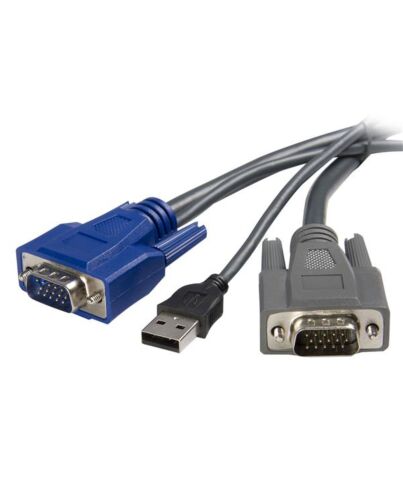 StarTech.com 6 ft Ultra-Thin USB VGA 2-in-1 KVM Cable SVUSBVGA6