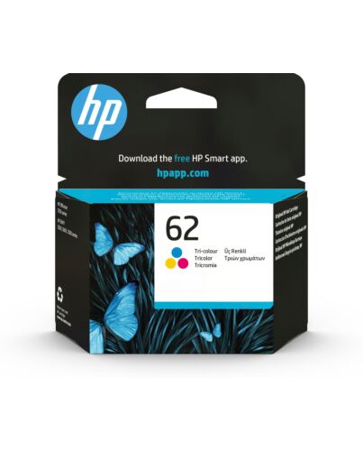 HP 62 Tri-color Original Ink Cartridge C2P06AE#301