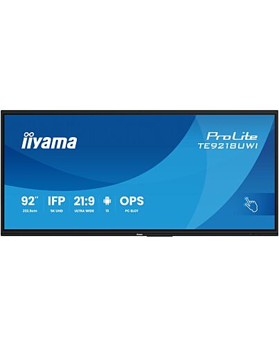 iiyama TE9218UWI-B1AG Signage Display Kiosk design 2.32 m (91.5