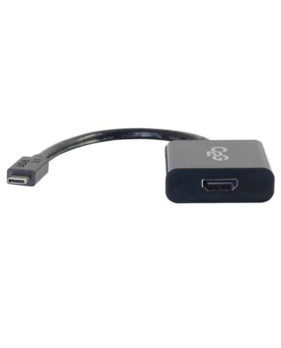 C2G USB 3.1 USB C to HDMI Audio/Video Adapter - USB Type C to HDMI Black 80512