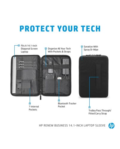 HP Renew Business 14.1-inch Laptop Sleeve 3E2U7AA