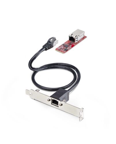 StarTech.com 1-Port 2.5GbE M.2 2280 Network Card, Multi-Gigabit Speeds (2.5G/1G/100M/10M), NBASE-T (802.3bz) NIC, M.2 B+M Key, PCIe Ethernet Interface, For SFF/Desktop PCs - TAA MR12GI-NETWORK-CARD