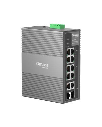 TP-Link Omada 10-Port Gigabit Industrial Easy Managed Switch with 6-Port PoE+ and 2-Port PoE++ IES210GPP