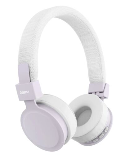 Hama Freedom Lit III Headset Wireless Head-band Calls/Music USB Type-C Bluetooth Lilac, White 00221766