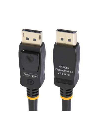 StarTech.com 2m (6.6ft) VESA  DisplayPort Cable - 10 Pack - DisplayPort 1.2 Cord with Latches, 4K 60Hz UHD, DP to DP Cable for Monitor, Latching DP Connectors DISPL2M10PK