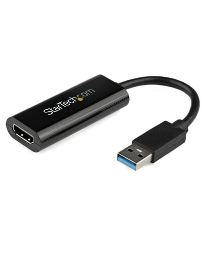 StarTech.com USB 3.0 to HDMI Adapter, USB to HDMI Monitor Converter for Windows, 1080P (no support for macOS/CheOS/Linux) - TAA USB32HDES