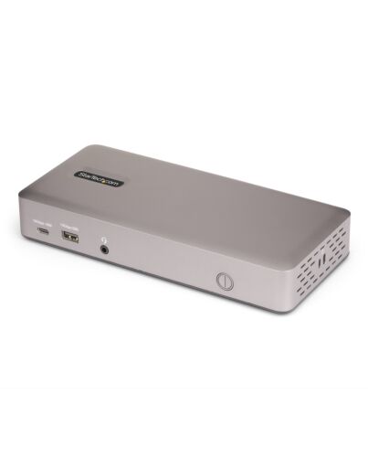 StarTech.com Triple-Monitor USB4 Docking Station, 4K 60Hz HDMI or DisplayPort, 100W Laptop Charging, 2.5GbE, USB-C Multi-Monitor Dock, Driverless 150UE-USB4DOCKTRIPLE