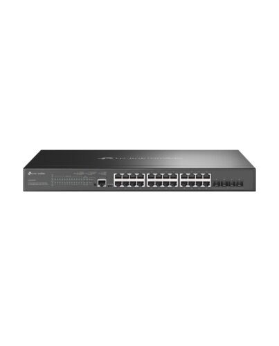 TP-Link Omada 24-Port Gigabit and 4-Port 10GE SFP+ L2+ Managed Switch with 24-Port PoE+ SG3428XMP