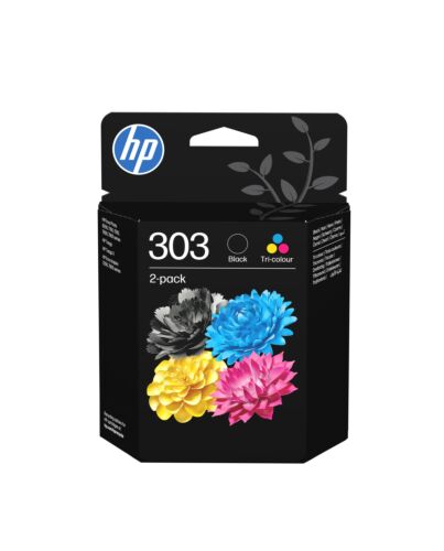 HP 303 2-pack Black/Tri-color Original Ink Cartridges 3YM92AE#LS1