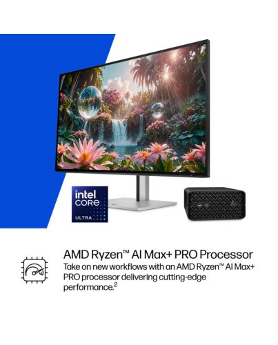 HP Z2 G1a Copilot+ PC AMD Ryzen AI Max+ PRO PRO 395 64 GB LPDDR5x-SDRAM 2 TB SSD Windows 11 Pro Mini PC Workstation AI Workstation, AI PC Black A40Q0ET#ABU