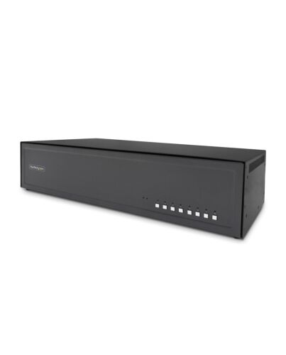 StarTech.com Secure 8-Port Dual-Monitor KVM Switch, DisplayPort, 4K 60Hz, NIAP 4.0 Desktop KVM, CAC, Metal Housing, Made in the USA SK2HDMMKVM06-TAA