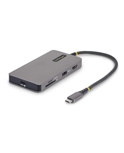 StarTech.com USB-C Multiport Adapter with 4K 60Hz HDMI, 140W Power Delivery, USB 10Gbps Hub, GbE, SD and MicroSD Slots, Plug-and-Play Mini Dock for Dell, HP, Lenovo Laptops 305B-USBC-MULTIPORT