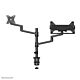 Neomounts DS20-425BL2 Monitor arm with laptop holder 17-27" - space saving