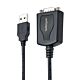 StarTech.com 3ft (1m) USB to Serial Cable with COM Port Retention, DB9 Male RS232 to USB Converter, USB to Serial Adapter for PLC/Printer/Scanner, Prolific Chipset, Windows/Mac