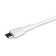 StarTech.com 6 foot (2m) Durable White USB-C to Lightning Cable - Heavy Duty Rugged Aramid Fiber USB Type C to Lightning Charger/Sync Power Cord - Apple MFi  iPad/iPhone 12