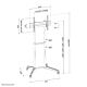 Neomounts FL50-540BL1 TV trolley 37-70"
