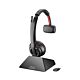 HP Poly Savi 8220 Stereo DECT 1880-1900 MHz Top +Charging Cradle