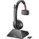 HP Poly Savi 8220 Stereo DECT 1880-1900 MHz Top +Charging Cradle