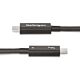 StarTech.com 6ft (2m) Active Thunderbolt 4 Cable, 40Gbps, 100W Power Delivery, 4K/8K Video, Intel- Thunderbolt Cable - Compatible w/ USB4/Thunderbolt 4/ USB 3.2/ USB Type-C/DisplayPort/Thunderbolt 3