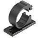 StarTech.com 100 Adhesive Cable Management Clips Black - Network/Ethernet/Office Desk/Computer Cord Organizer - Sticky Cable/Wire Holders - Nylon Self Adhesive Clamp UL/94V-2 Fire Rated
