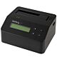 StarTech.com Single Bay Hard Drive Eraser, Standalone HDD/SSD Sanitizer, USB 3.0 to SATA II (3 Gbps), 9 Erase es, LCD Display, Secure Erase Hard Disk Sanitizer Dock, DB-9 Printer Port, TAA Compliant