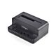 StarTech.com M.2 NVMe to 2.5/3.5" SATA Drive Duplicator, Dual Bay Standalone SSD r/Drive Dock, Bidirectional NVMe to SATA / SATA to NVMe, Up to 27GBpm, TAA