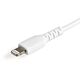 StarTech.com 6 inch (15cm) Durable White USB-A to Lightning Cable - Heavy Duty Rugged Aramid Fiber USB Type A to Lightning Charger/Sync Power Cord - Apple MFi  iPad/iPhone 12