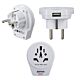 Hama World to Europe USB power plug adapter Universal White