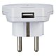 Hama World to Europe USB power plug adapter Universal White
