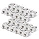 StarTech.com Cat6 Keystone Jack, 24-Pack RJ45 Ethernet Keystone Jacks, UTP Cat6 Wall Jack, 90-Degree 110 Punch Down, White