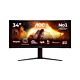 AOC G4 CU34G4ZCA computer monitor 86.4 cm (34") 3440 x 1440 pixels Wide Quad HD Black, Red