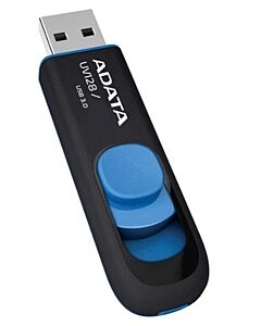 ADATA 64GB DashDrive UV128 USB flash drive USB Type-A 3.2 Gen 1 (3.1 Gen 1) Black, Blue AUV128-64G-RBE
