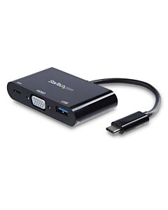 StarTech.com USB-C VGA Multiport Adapter - USB 3.0 Port - 60W PD CDP2VGAUACP