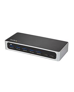 StarTech.com 7 Port USB C Hub with Fast Charge Port - USB-C to 5x USB-A 2x USB-C (USB 3.0 SuperSpeed 5Gbps) - Self Powered USB 3.2 Gen 1 Type-C Hub w/ Power Adapter - Desktop/Laptop Hub HB30C5A2CSC