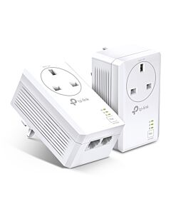 TP-Link AV1000 2-Port Gigabit Passthrough Powerline Starter Kit TL-PA7027P KIT