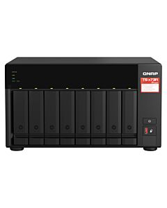 QNAP TS-873A NAS Tower Ryzen Embedded V1500B 8 GB DDR4 0 TB QNAP Turbo System Black TS-873A-8G