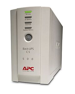 APC Back-UPS, 500VA/300W, Tower, 230V, 4x IEC C13 Outlets , User Replaceable Battery BK500EI