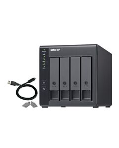 QNAP TR-004 storage drive enclosure HDD/SSD enclosure Black 2.5/3.5" TR-004
