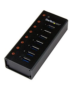 StarTech.com 7-Port USB 3.0 Hub - Desktop or Wall-Mountable Metal Enclosure~7-Port USB 3.0 Hub (5Gbps) - Desktop or Wall-Mountable Metal Enclosure ST7300U3M
