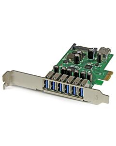 StarTech.com 7-Port PCI Express USB 3.0 Card - Standard and Low-Profile Design PEXUSB3S7