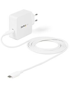 StarTech.com USB C Wall Charger - USB C Laptop Charger 60W PD - 6ft/2m Cable - Universal Compact Type C Power Adapter - Dell XPS/Lenovo X1 Carbon/HP EliteBook/MacBook - USB IF/CE WCH1CEU