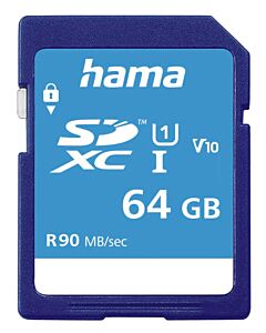 Hama 00124136 memory card 64 GB SDXC UHS-I Class 10 00124136