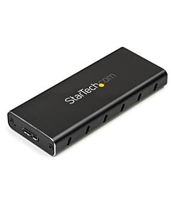 StarTech.com M.2 SSD Enclosure for M.2 SATA SSDs - USB 3.1 (10Gbps) with USB-C Cable SM21BMU31C3