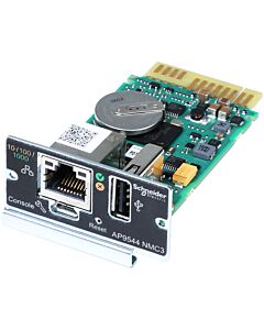 APC Network Management Card, Network Management Cards, for Easy UPS On-Line, 1-Phase, remotely monitor and manage the UPS AP9544