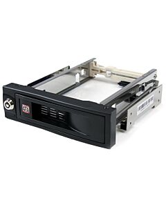 StarTech.com 5.25in Trayless Hot Swap Mobile Rack for 3.5in Hard Drive HSB100SATBK