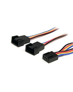 StarTech.com 12in 4 Pin Fan Power Splitter Cable - F/M FAN4SPLIT12