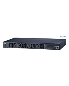 ATEN 1U 10A 8 Outlet Switched Bank Metered PDU + Free Eco PDU Manager Software PE6108G
