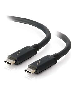 C2G 2m Thunderbolt 3 Cable (20Gbps) – Thunderbolt Cable – 4K support – Black 88839