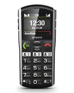 Emporia SIMPLICITY-LTE 5.08 cm (2") 90 g Black, Silver Entry-level phone V27.LTE.V3.BK.01
