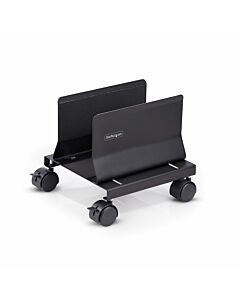 StarTech.com Computer Tower Cart, Rolling Mobile CPU Caddy on Wheels (Casters), Max Load 46.3lb/21kg, Adjustable PC Case Mount, Desktop Floor Stand, Steel Dolly CPUMOBILESTND